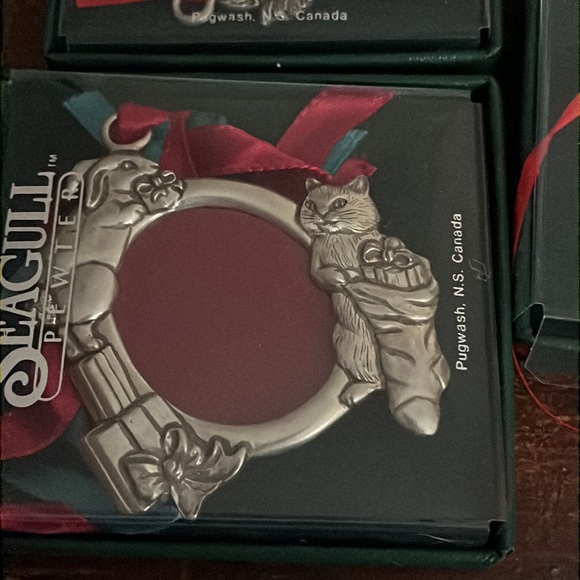 Lot of 6 Seagull Pewter Christmas Ornaments - Picture 4 of 4